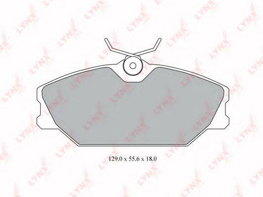 LYNXAUTO BD6304 Комплект гальмівних колодок, дискове гальмо