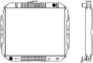 ISUZU 8943628811 Радіатор, охолодження двигуна; Радіатор, Тяговий акумулятор