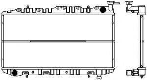 NISSAN 21410-Q5601(STD) Радіатор, охолодження двигуна