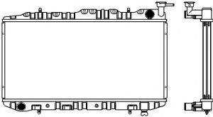 NISSAN 21410-Q5601 Радіатор, охолодження двигуна