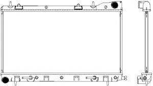 SAKURA AUTOMOTIVE 34211009 Радіатор, охолодження двигуна