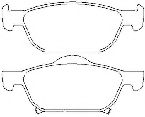 ASVA AKD8011 Комплект гальмівних колодок, дискове гальмо