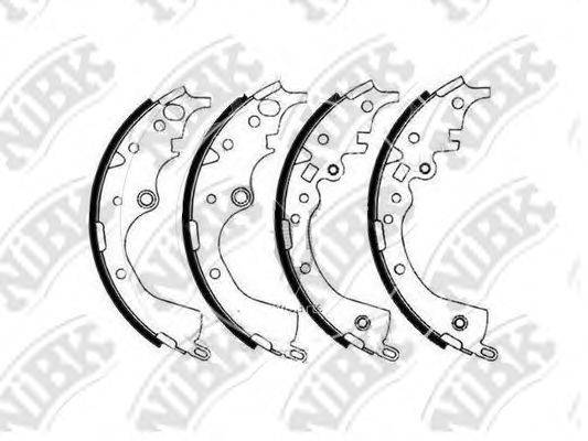 NIBK FN2378 Комплект гальмівних колодок
