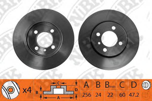 NIBK RN1324 гальмівний диск