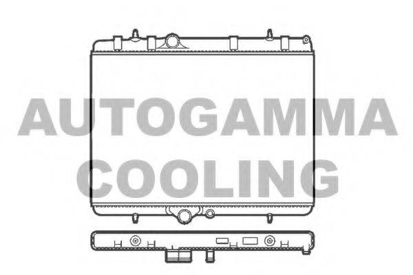 AUTOGAMMA 103589 Радіатор, охолодження двигуна