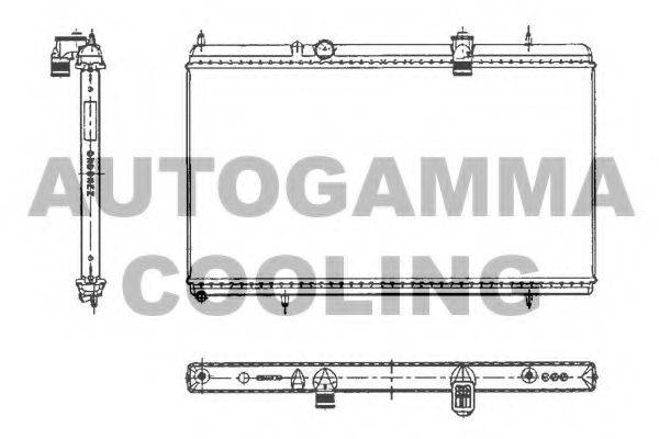 AUTOGAMMA 103644 Радіатор, охолодження двигуна