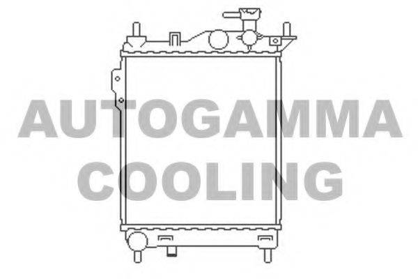 AUTOGAMMA 103667 Радіатор, охолодження двигуна