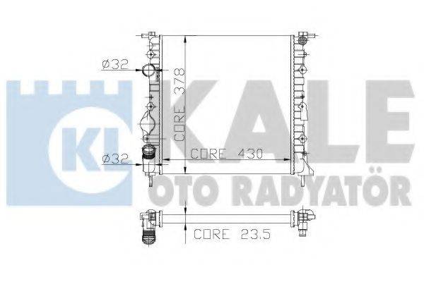 KALE OTO RADYATOR 159400 Радіатор, охолодження двигуна