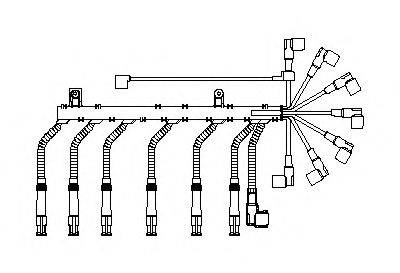 BREMI 574R100 Комплект дротів запалювання