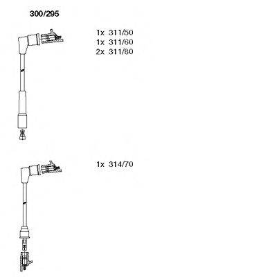 BREMI 300295 Комплект дротів запалювання