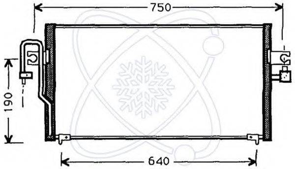 CALSONIC KANSEI 8FC 351 036-491 Конденсатор, кондиціонер