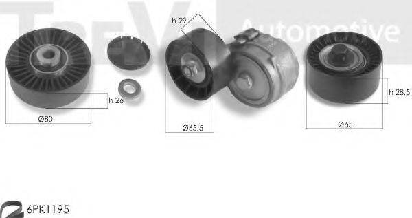 TREVI AUTOMOTIVE KA1134 Полікліновий ремінний комплект