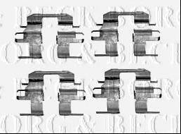 BORG & BECK BBK1448 Комплектуючі, колодки дискового гальма