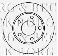 BORG & BECK BBD4287 гальмівний диск