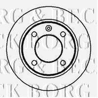 BORG & BECK BBD4975 гальмівний диск