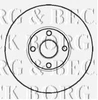 BORG & BECK BBD5859S гальмівний диск
