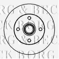 BORG & BECK BBD5895S гальмівний диск