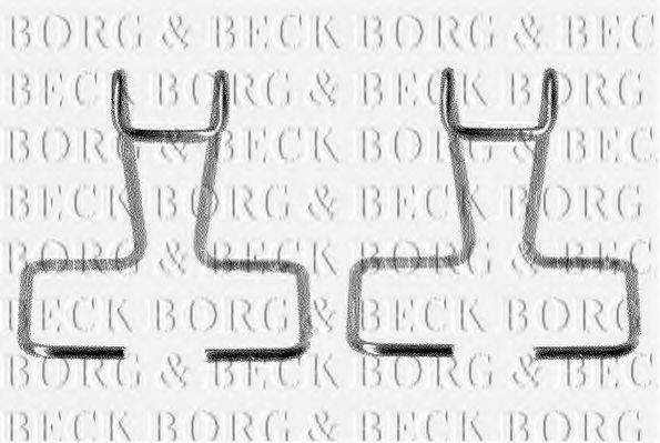 BORG & BECK BBK1014 Комплектуючі, колодки дискового гальма