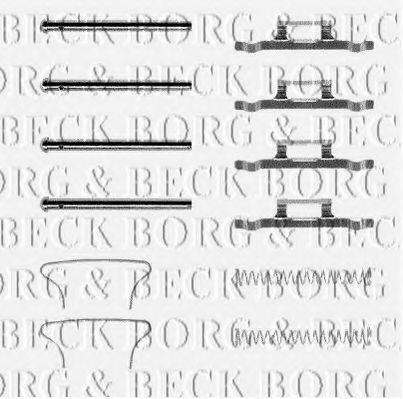 BORG & BECK BBK1104 Комплектуючі, колодки дискового гальма