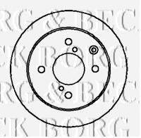 BORG & BECK BBD4202 гальмівний диск