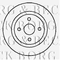BORG & BECK BBD4955 гальмівний диск