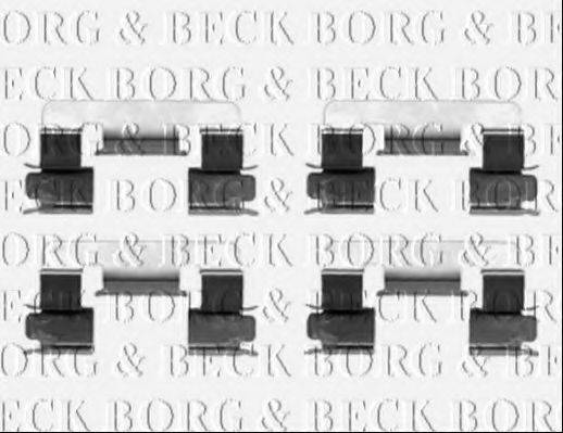 BORG & BECK BBK1347 Комплектуючі, колодки дискового гальма