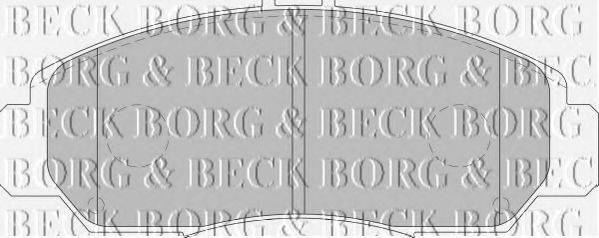 BORG & BECK BBP1741 Комплект гальмівних колодок, дискове гальмо