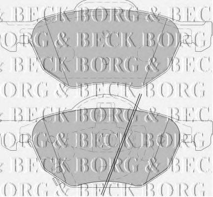 BORG & BECK BBP1883 Комплект гальмівних колодок, дискове гальмо