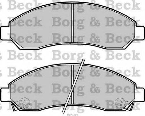 BORG & BECK BBP2256 Комплект гальмівних колодок, дискове гальмо