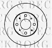 BORG & BECK BBD4332 гальмівний диск