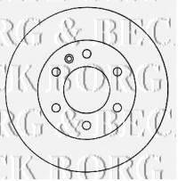 BORG & BECK BBD4570 гальмівний диск