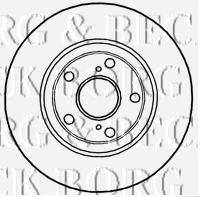 BORG & BECK BBD4745 гальмівний диск