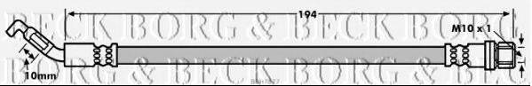BORG & BECK BBH7877 Гальмівний шланг