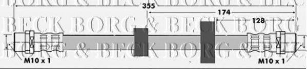 BORG & BECK BBH6425 Гальмівний шланг