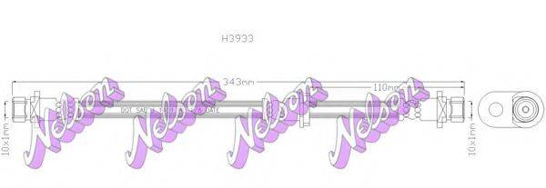 BROVEX-NELSON H3933 Гальмівний шланг