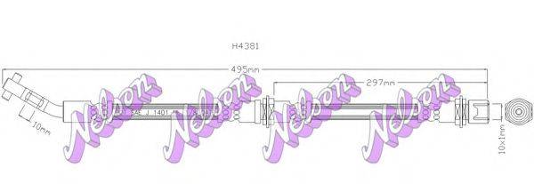 BROVEX-NELSON H4381 Гальмівний шланг