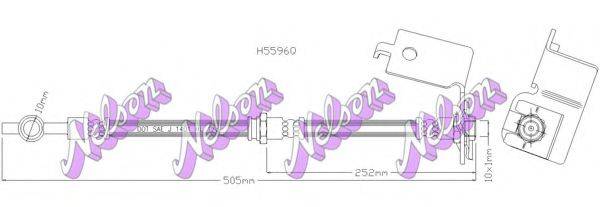 BROVEX-NELSON H5596Q Гальмівний шланг