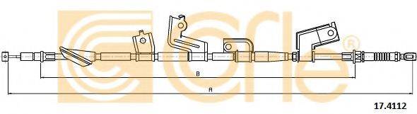 COFLE 174112 Трос, стоянкова гальмівна система