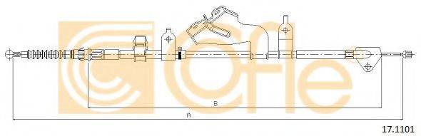 COFLE 171101 Трос, стоянкова гальмівна система
