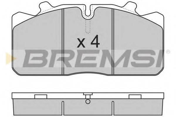 BREMSI 29088 Комплект гальмівних колодок, дискове гальмо