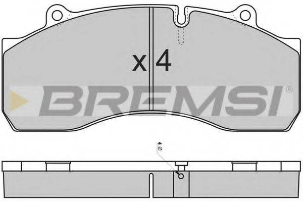 BREMSI 29143 Комплект гальмівних колодок, дискове гальмо