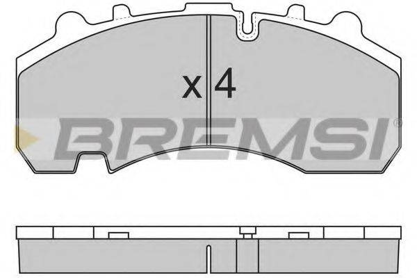 BREMSI 29167 Комплект гальмівних колодок, дискове гальмо