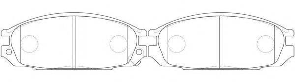 FIT FP2115 Комплект гальмівних колодок, дискове гальмо