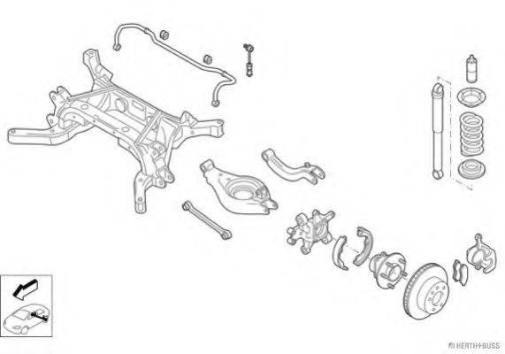 HERTH+BUSS JAKOPARTS N03525HA Рульове управління; Підвіска колеса