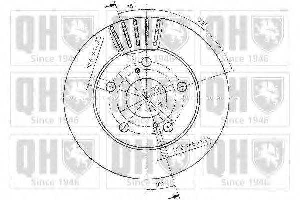 QUINTON HAZELL BDC4849 гальмівний диск