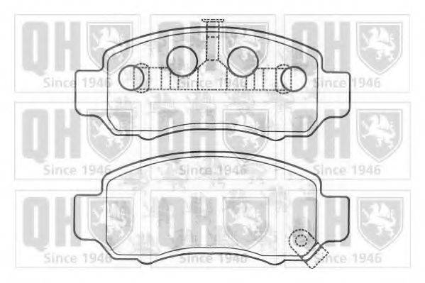 QUINTON HAZELL BP1146 Комплект гальмівних колодок, дискове гальмо
