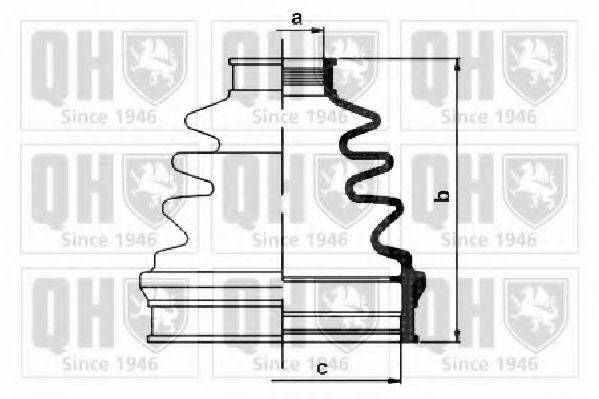 QUINTON HAZELL QJB1113 Комплект пильника, приводний вал
