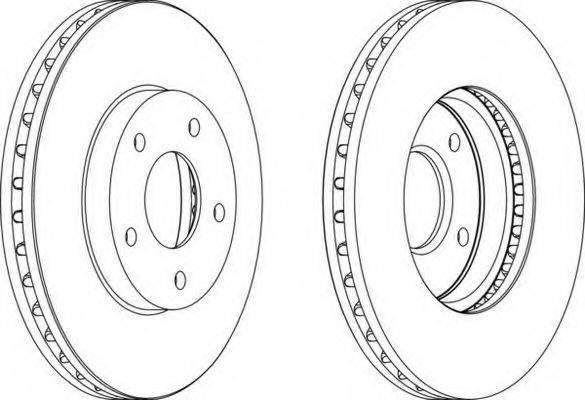 FERODO DDF12491 гальмівний диск