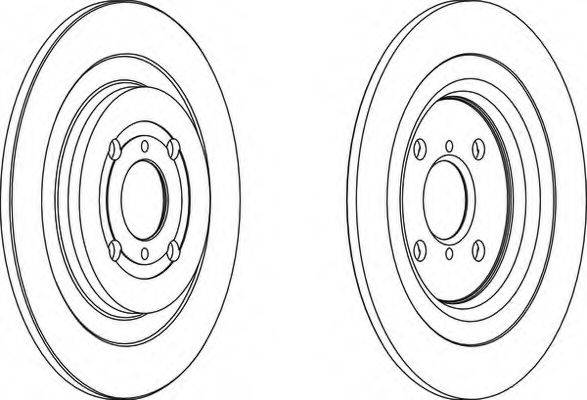FERODO DDF15881 гальмівний диск