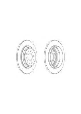 FERODO DDF19641 гальмівний диск